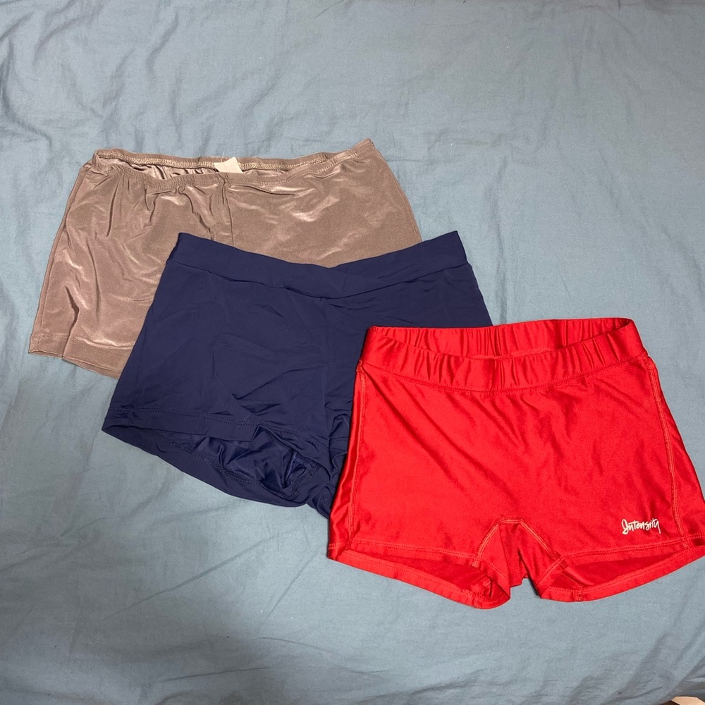 3-pk spandex shorts